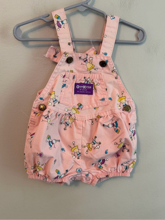 OshKosh B'gosh Other - OshKosh B'gosh Pink Printed Vintage Overalls